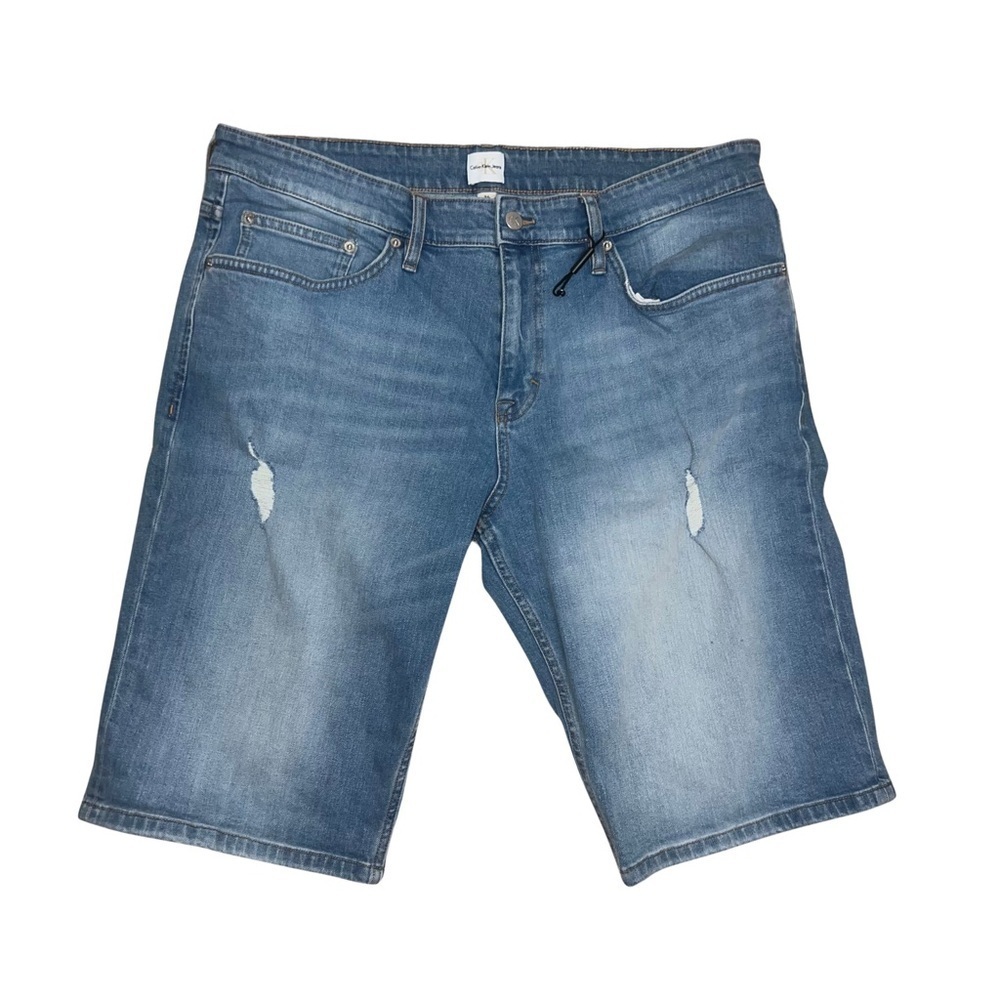 Calvin Klein Men’s Distressed Slim Jean Shorts Size 36